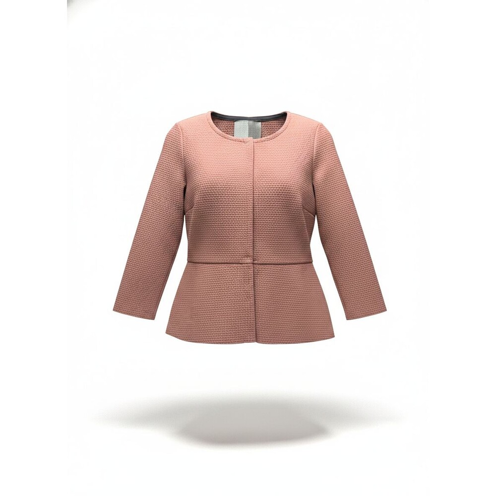 Es'Givien Women's Pink Peplum Jacket – Size S – NWT